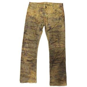 Robin Jean Snakeskin Reptile Camo Tie Dye Pants Sz40